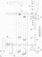 FORCELLA ANTERIORE / PIASTRA STERZO INFERIORE