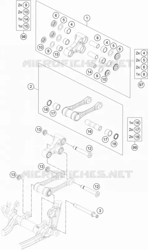 BIELLETTA AMMORTIZZATORE PRO LEVER