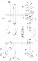FORCELLA ANTERIORE / PIASTRA STERZO INFERIORE