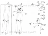 FORCELLA ANTERIORE / PIASTRA STERZO INFERIORE