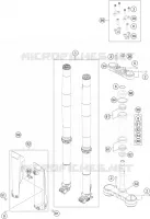FORCELLA ANTERIORE / PIASTRA STERZO INFERIORE