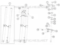 FORCELLA ANTERIORE / PIASTRA STERZO INFERIORE