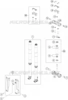 FORCELLA ANTERIORE / PIASTRA STERZO INFERIORE
