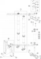 FORCELLA ANTERIORE / PIASTRA STERZO INFERIORE