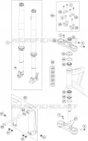 FORCELLA ANTERIORE / PIASTRA STERZO INFERIORE