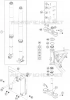 FORCELLA ANTERIORE / PIASTRA STERZO INFERIORE