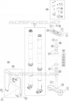 FORCELLA ANTERIORE / PIASTRA STERZO INFERIORE