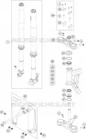 FORCELLA ANTERIORE / PIASTRA STERZO INFERIORE