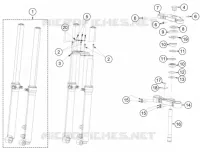 FORCELLA ANTERIORE / PIASTRA STERZO INFERIORE