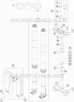 FORCELLA ANTERIORE / PIASTRA STERZO INFERIORE