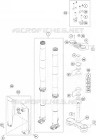 FORCELLA ANTERIORE / PIASTRA STERZO INFERIORE