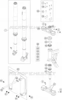 FORCELLA ANTERIORE / PIASTRA STERZO INFERIORE
