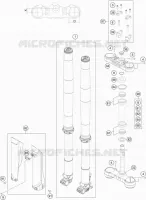 FORCELLA ANTERIORE / PIASTRA STERZO INFERIORE