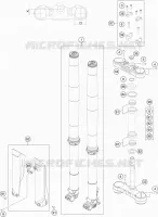 FORCELLA ANTERIORE / PIASTRA STERZO INFERIORE