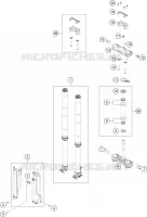 FORCELLA ANTERIORE / PIASTRA STERZO INFERIORE