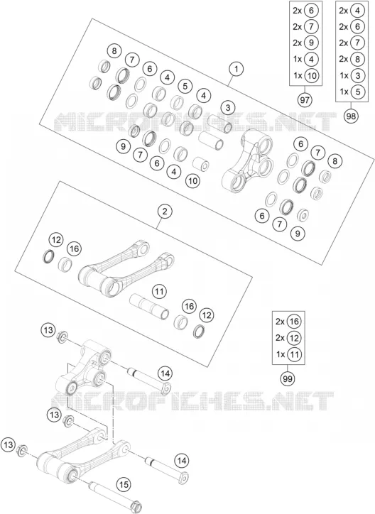 BIELLETTA AMMORTIZZATORE PRO LEVER