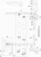 FORCELLA ANTERIORE / PIASTRA STERZO INFERIORE