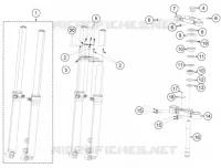 FORCELLA ANTERIORE / PIASTRA STERZO INFERIORE