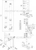 FORCELLA ANTERIORE / PIASTRA STERZO INFERIORE