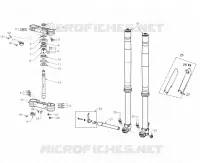 FORCELLA ANTERIORE / PIASTRA STERZO INFERIORE