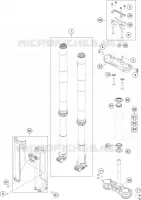 FORCELLA ANTERIORE / PIASTRA STERZO INFERIORE