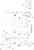 FORCELLA ANTERIORE / PIASTRA STERZO INFERIORE