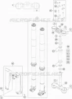 FORCELLA ANTERIORE / PIASTRA STERZO INFERIORE