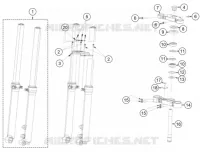 FORCELLA ANTERIORE / PIASTRA STERZO INFERIORE