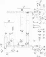 FORCELLA ANTERIORE / PIASTRA STERZO INFERIORE