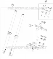 FORCELLA ANTERIORE / PIASTRA STERZO INFERIORE