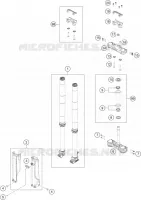 FORCELLA ANTERIORE / PIASTRA STERZO INFERIORE