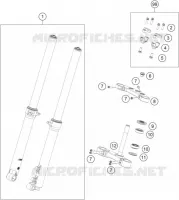 FORCELLA ANTERIORE / PIASTRA STERZO INFERIORE