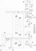 FORCELLA ANTERIORE / PIASTRA STERZO INFERIORE