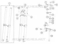 FORCELLA ANTERIORE / PIASTRA STERZO INFERIORE
