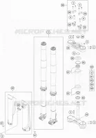FORCELLA ANTERIORE / PIASTRA STERZO INFERIORE