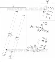 FORCELLA ANTERIORE / PIASTRA STERZO INFERIORE