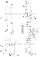 FORCELLA ANTERIORE / PIASTRA STERZO INFERIORE