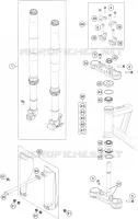 FORCELLA ANTERIORE / PIASTRA STERZO INFERIORE