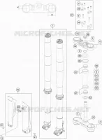FORCELLA ANTERIORE / PIASTRA STERZO INFERIORE