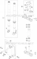 FORCELLA ANTERIORE / PIASTRA STERZO INFERIORE