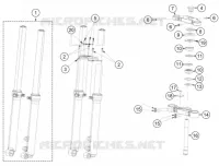 FORCELLA ANTERIORE / PIASTRA STERZO INFERIORE