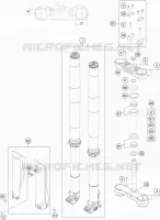 FORCELLA ANTERIORE / PIASTRA STERZO INFERIORE
