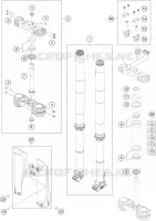 FORCELLA ANTERIORE / PIASTRA STERZO INFERIORE