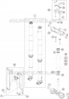 FORCELLA ANTERIORE / PIASTRA STERZO INFERIORE