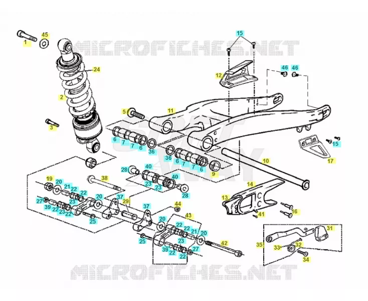 FORCELLONE / AMMORTIZZATORE