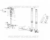 FORCELLA ANTERIORE / PIASTRA STERZO INFERIORE