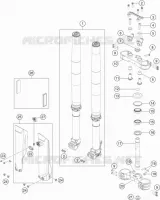 FORCELLA ANTERIORE / PIASTRA STERZO INFERIORE