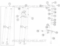FORCELLA ANTERIORE / PIASTRA STERZO INFERIORE