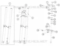 FORCELLA ANTERIORE / PIASTRA STERZO INFERIORE