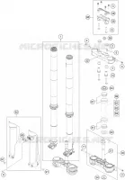 FORCELLA ANTERIORE / PIASTRA STERZO INFERIORE